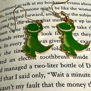 Cute happy Dino earrings